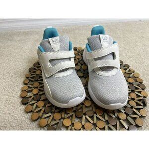 FitVille Womens Shoes 6W Marca Cushioned Walking White Blue‎ Hook Loop Strap